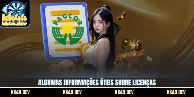 Algumas informações úteis sobre licenças