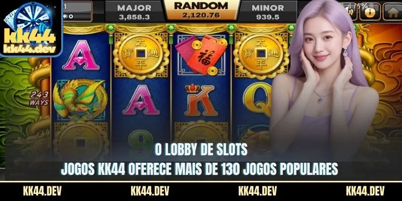 O lobby de Slots jogos KK44 oferece mais de 130 jogos populares 