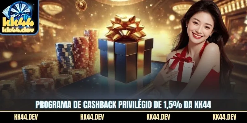 Programa de Cashback Privilégio de 1,5% da KK44