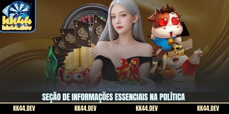 Seção de informações essenciais na política